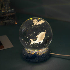Stars And Seas Crystal Ball Night Light Bedroom Decor
