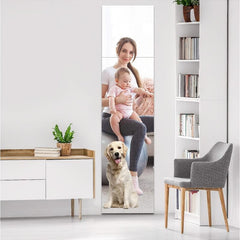4pcs Frameless Wall Mirror Tiles Full Length Gym Mirrors