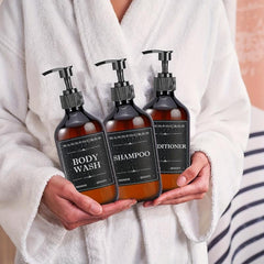 3pcs Plastic Soap Dispenser Set 500ml Bathroom Lotion Liquid Soap Dispenser