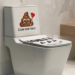 Funny Toilet Decoration Sticker Self-adhesive Bathroom Wall Sticker