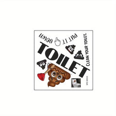 Funny Toilet Decoration Sticker Self-adhesive Bathroom Wall Sticker
