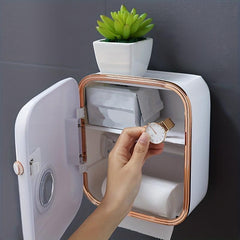 Double Layer Toilet Roll Paper Holder Wall Mounted