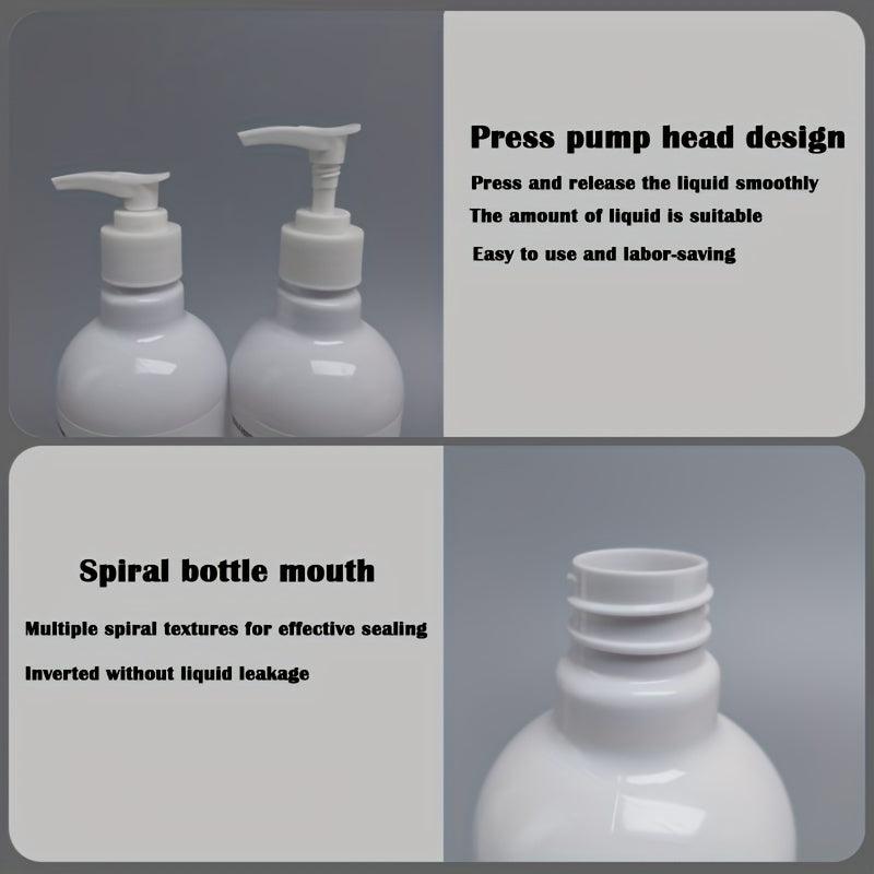 2pcs 16oz Sub Bottles Lotion Bottle Pump Refillable Empty Shampoo Dispenser