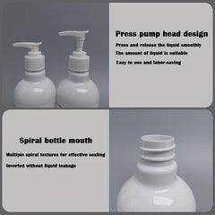 2pcs 16oz Sub Bottles Lotion Bottle Pump Refillable Empty Shampoo Dispenser