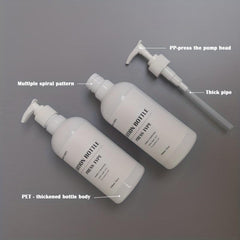 2pcs 16oz Sub Bottles Lotion Bottle Pump Refillable Empty Shampoo Dispenser