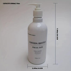 2pcs 16oz Sub Bottles Lotion Bottle Pump Refillable Empty Shampoo Dispenser