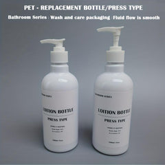 2pcs 16oz Sub Bottles Lotion Bottle Pump Refillable Empty Shampoo Dispenser