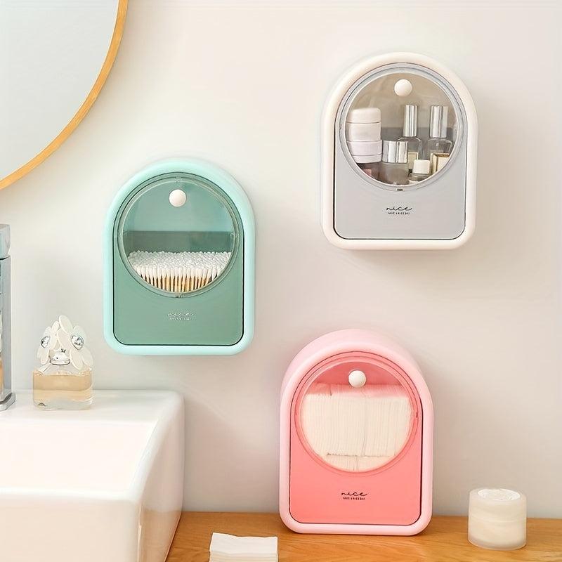 Wall Mounted Makeup Cotton Storage Box