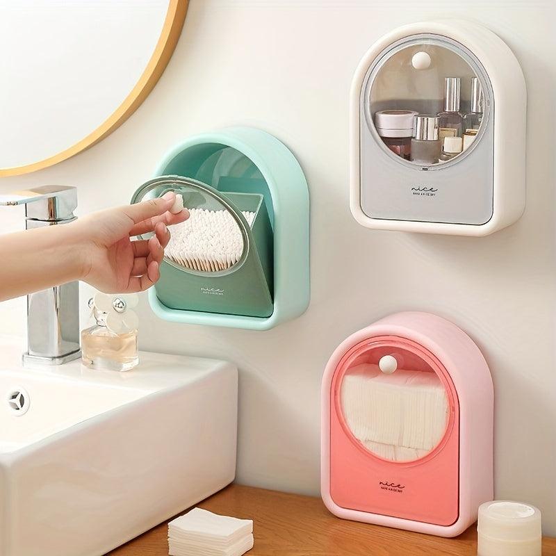 Wall Mounted Makeup Cotton Storage Box