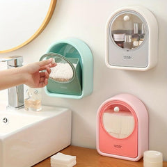 Wall Mounted Makeup Cotton Storage Box