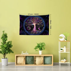 Tree Of Life Pattern Home Tapestry Wall Hanging Room Decoration