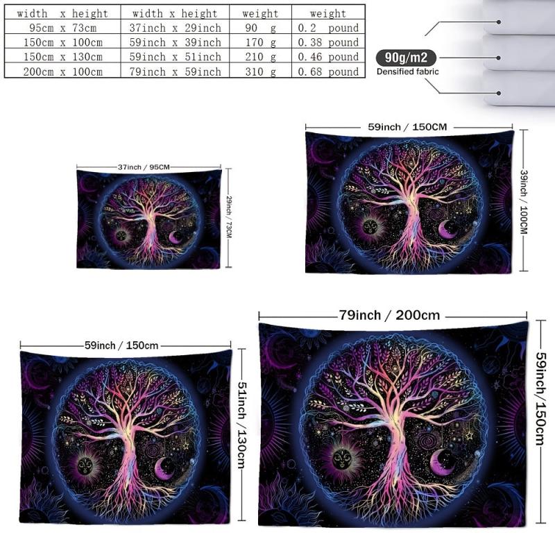 Tree Of Life Pattern Home Tapestry Wall Hanging Room Decoration