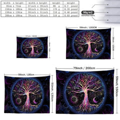 Tree Of Life Pattern Home Tapestry Wall Hanging Room Decoration