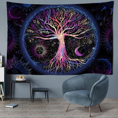 Tree Of Life Pattern Home Tapestry Wall Hanging Room Decoration