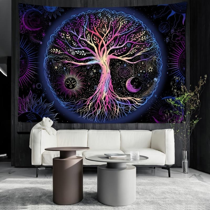 Tree Of Life Pattern Home Tapestry Wall Hanging Room Decoration