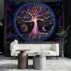 Tree Of Life Pattern Home Tapestry Wall Hanging Room Decoration