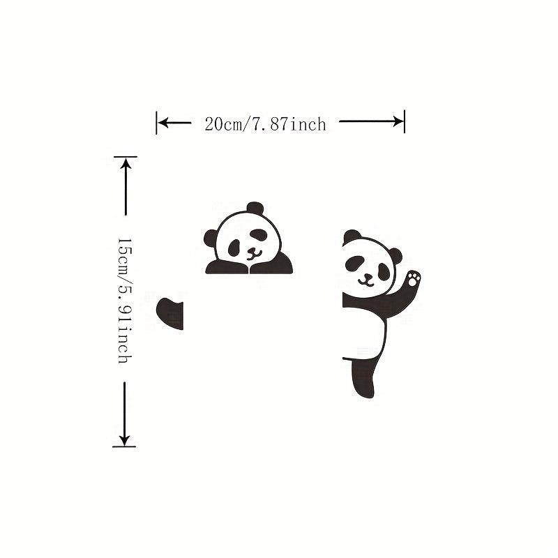 Panda & Dog Switch Sticker: Wall Decals & Refrigerator Stickers