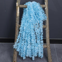 2pcs 100cm Artificial Silk Wisteria Flower Vines Hanging Rattan Flowers