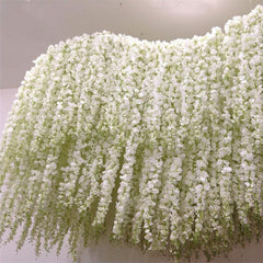 2pcs 100cm Artificial Silk Wisteria Flower Vines Hanging Rattan Flowers