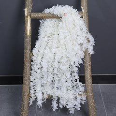 2pcs 100cm Artificial Silk Wisteria Flower Vines Hanging Rattan Flowers