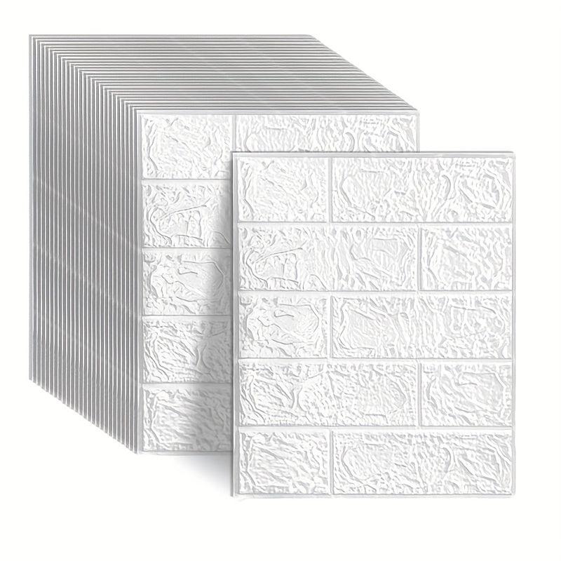 3D Wall Tile Sticker Foam Self Adhesive Waterproof Easy Clean Kitchen Decor