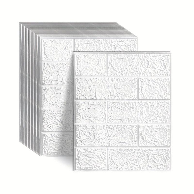 3D Wall Tile Sticker Foam Self Adhesive Waterproof Easy Clean Kitchen Decor