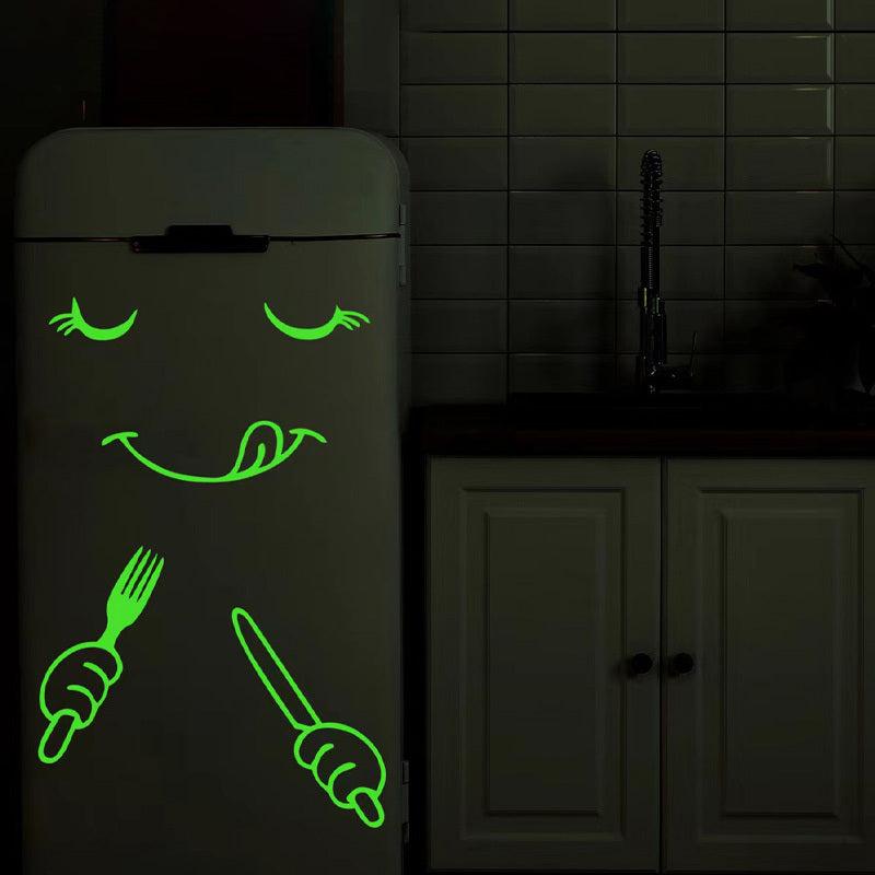 Luminous Colorful Face Fridge Stickers