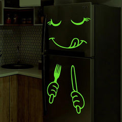 Luminous Colorful Face Fridge Stickers