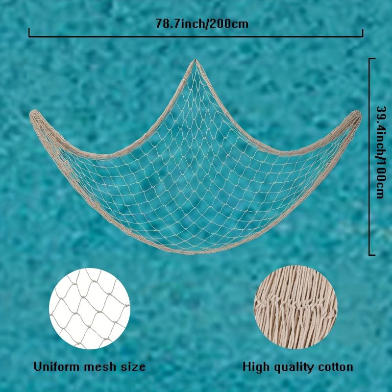 Natural Fish Net Decorative Beach Themed Fish Net Decorations