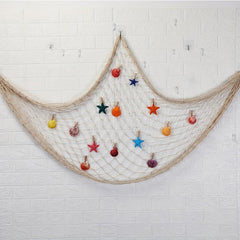Natural Fish Net Decorative Beach Themed Fish Net Decorations