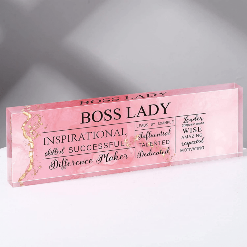 Acrylic Motivational Quotes Office Decor Women Birthday Appreciation Keepsakes