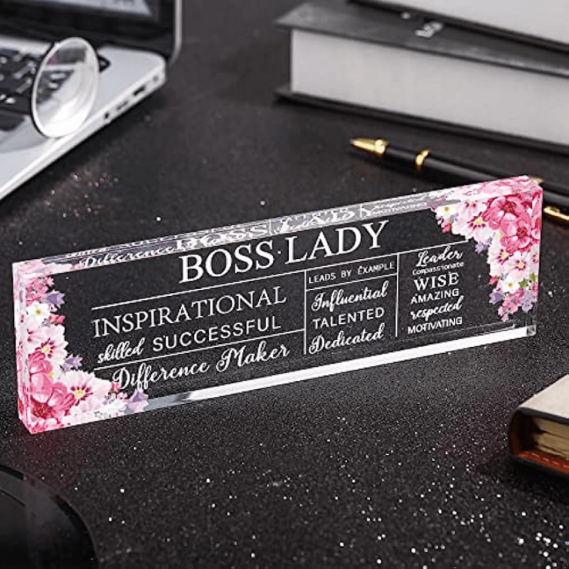 Acrylic Motivational Quotes Office Decor Women Birthday Appreciation Keepsakes