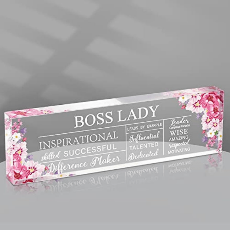 Acrylic Motivational Quotes Office Decor Women Birthday Appreciation Keepsakes