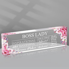Acrylic Motivational Quotes Office Decor Women Birthday Appreciation Keepsakes