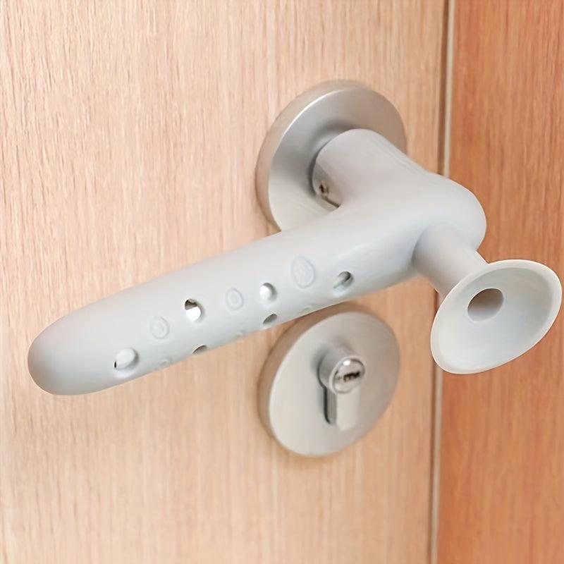1pc Silicone Door Handle Protector Punch Toilet Mute Wall Door Stopper