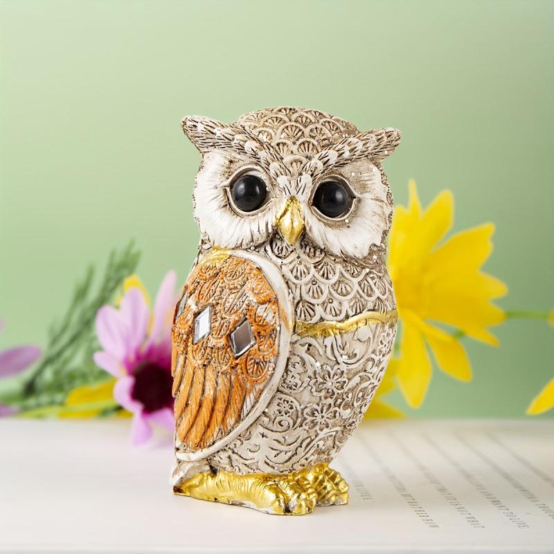 Artistic Resin Owl Statue - Home and Office Decor