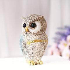 Artistic Resin Owl Statue - Home and Office Decor