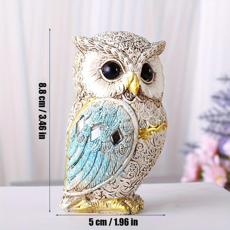 Artistic Resin Owl Statue - Home and Office Decor