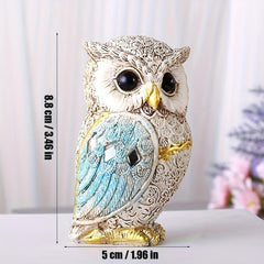 Artistic Resin Owl Statue - Home and Office Decor
