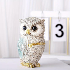 Artistic Resin Owl Statue - Home and Office Decor