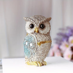 Artistic Resin Owl Statue - Home and Office Decor