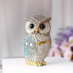 Artistic Resin Owl Statue - Home and Office Decor