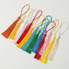 50pcs Tassels 3 1inches Long Polyester Pendant Craft Bookmark KeyChain Tassels