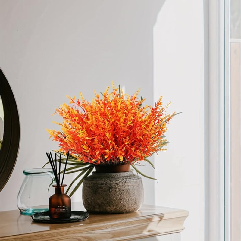 Golden Yellow Artificial Fall Flowers - No Fade Faux Autumn Plants