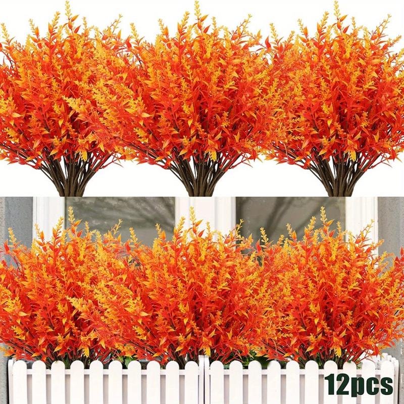 Golden Yellow Artificial Fall Flowers - No Fade Faux Autumn Plants