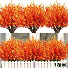 Golden Yellow Artificial Fall Flowers - No Fade Faux Autumn Plants