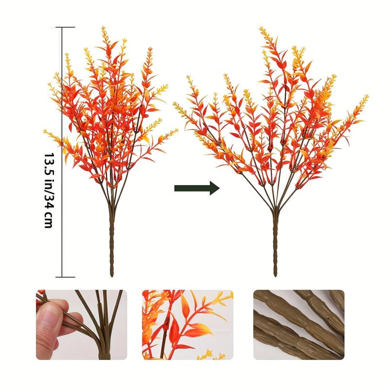 Golden Yellow Artificial Fall Flowers - No Fade Faux Autumn Plants