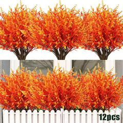Golden Yellow Artificial Fall Flowers - No Fade Faux Autumn Plants