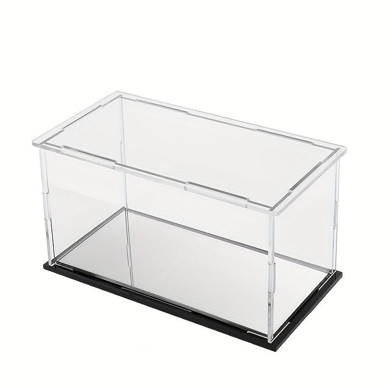 Mirror Base Display Box for Toy Figurines Protection