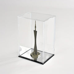 Mirror Base Display Box for Toy Figurines Protection